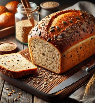 Pan de molde integral con semillas